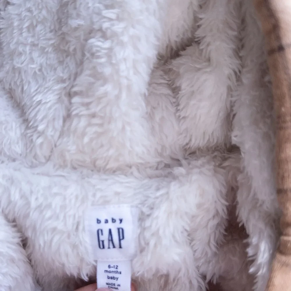 Baby Gap Plaid Hooded Sherpa Fleece Lined Pram Suit Winter Warm Brown Baby 6-12m